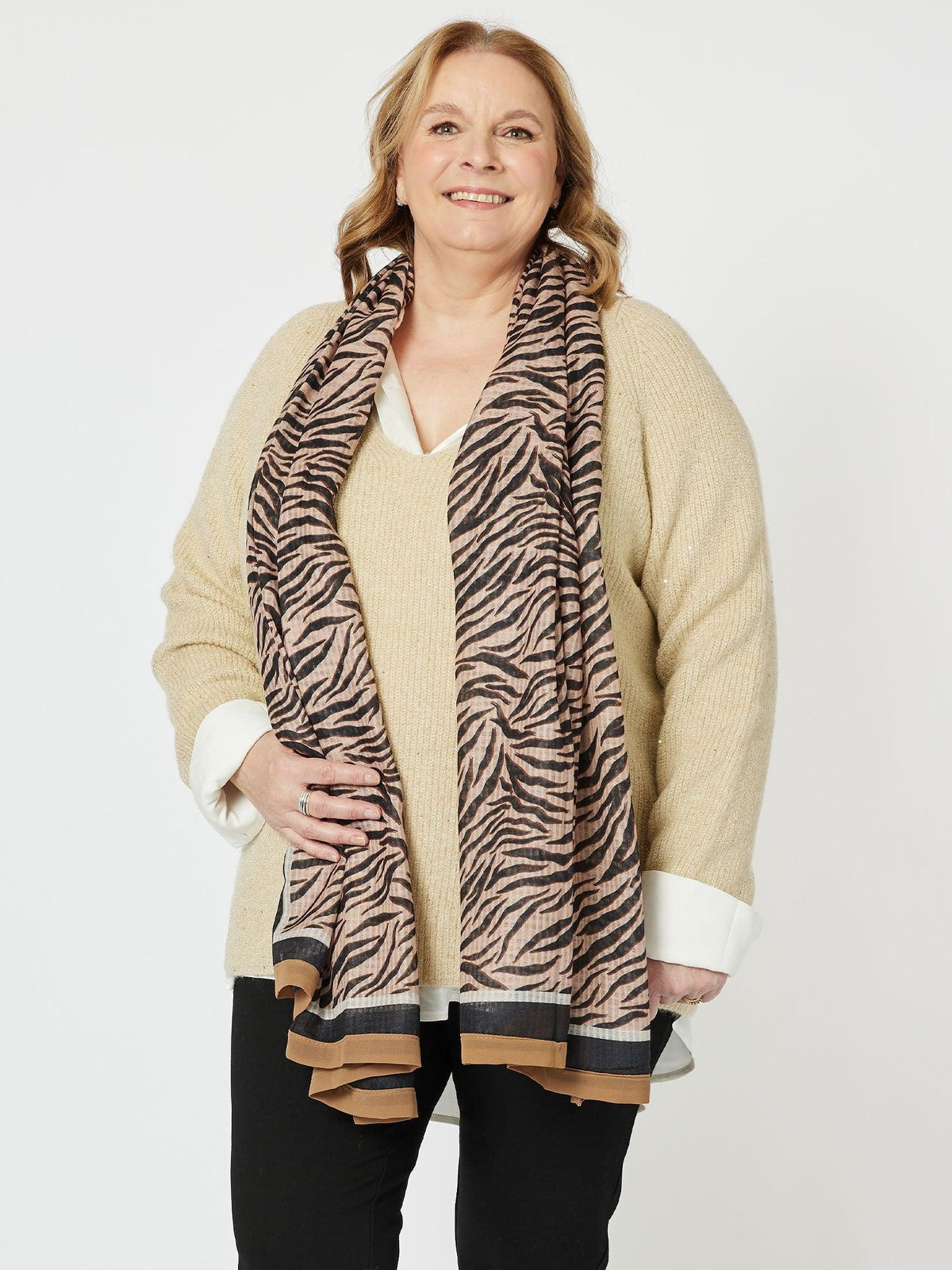 Image of Accessories. Product name - Animal Scarf Animal in Animal colour by brand - Gordon Smith