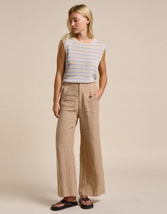 Indi Tank - (Natural/Blue)