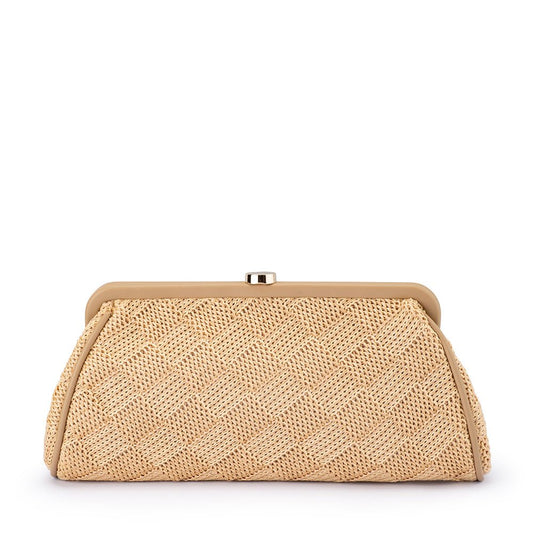 Olga Berg LOIS Woven Frame Bag (Natural)