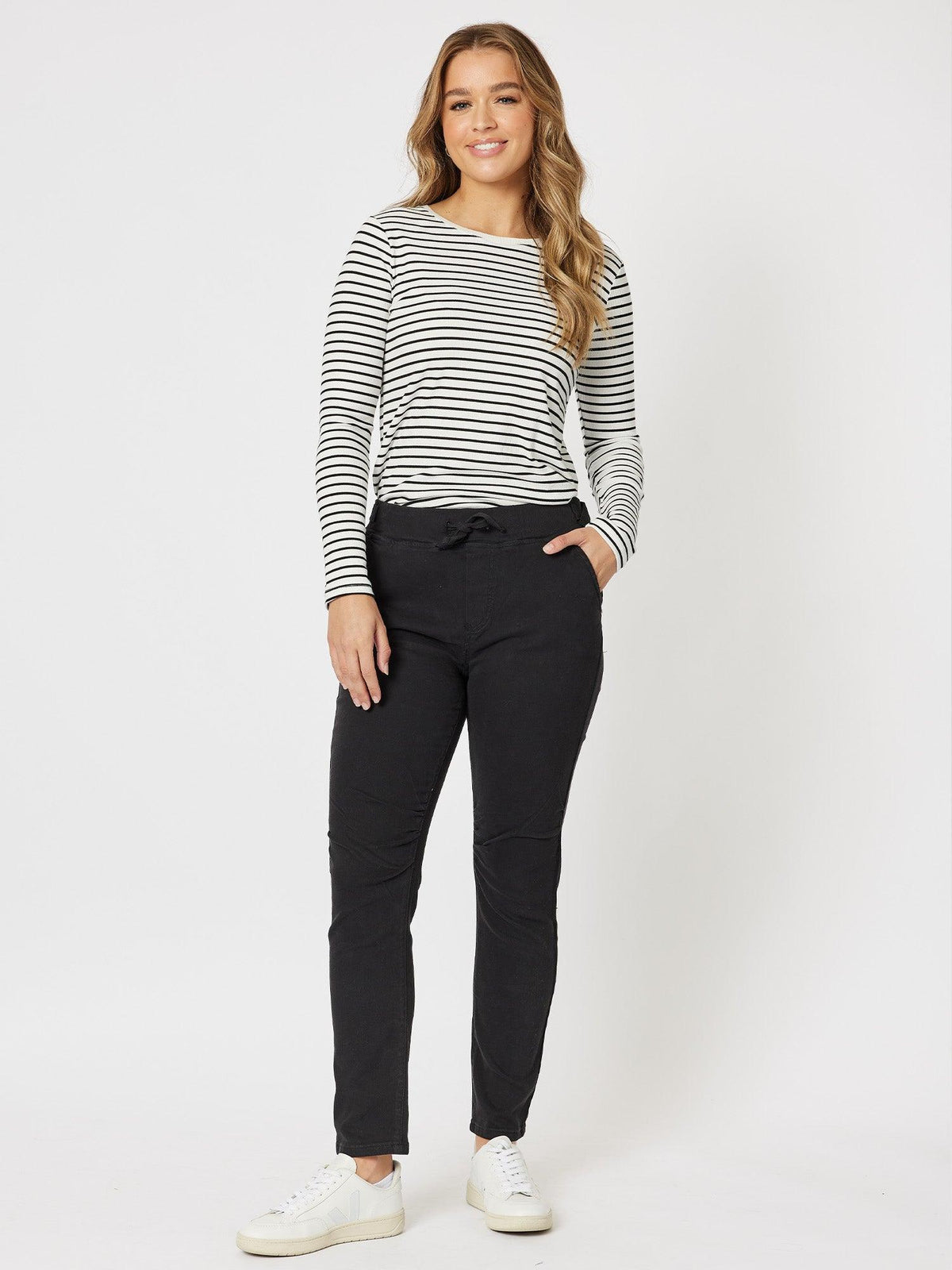 Threadz London Stretch Jogger Jean (Black)