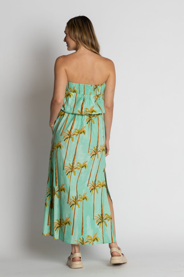 LulaLife Badira Strapless Dress (Mist)