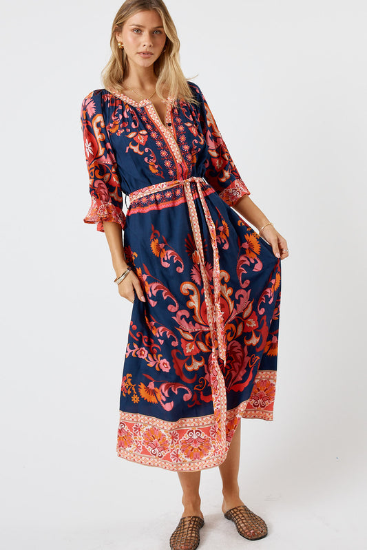 LulaLife Enid Midi (Navy)