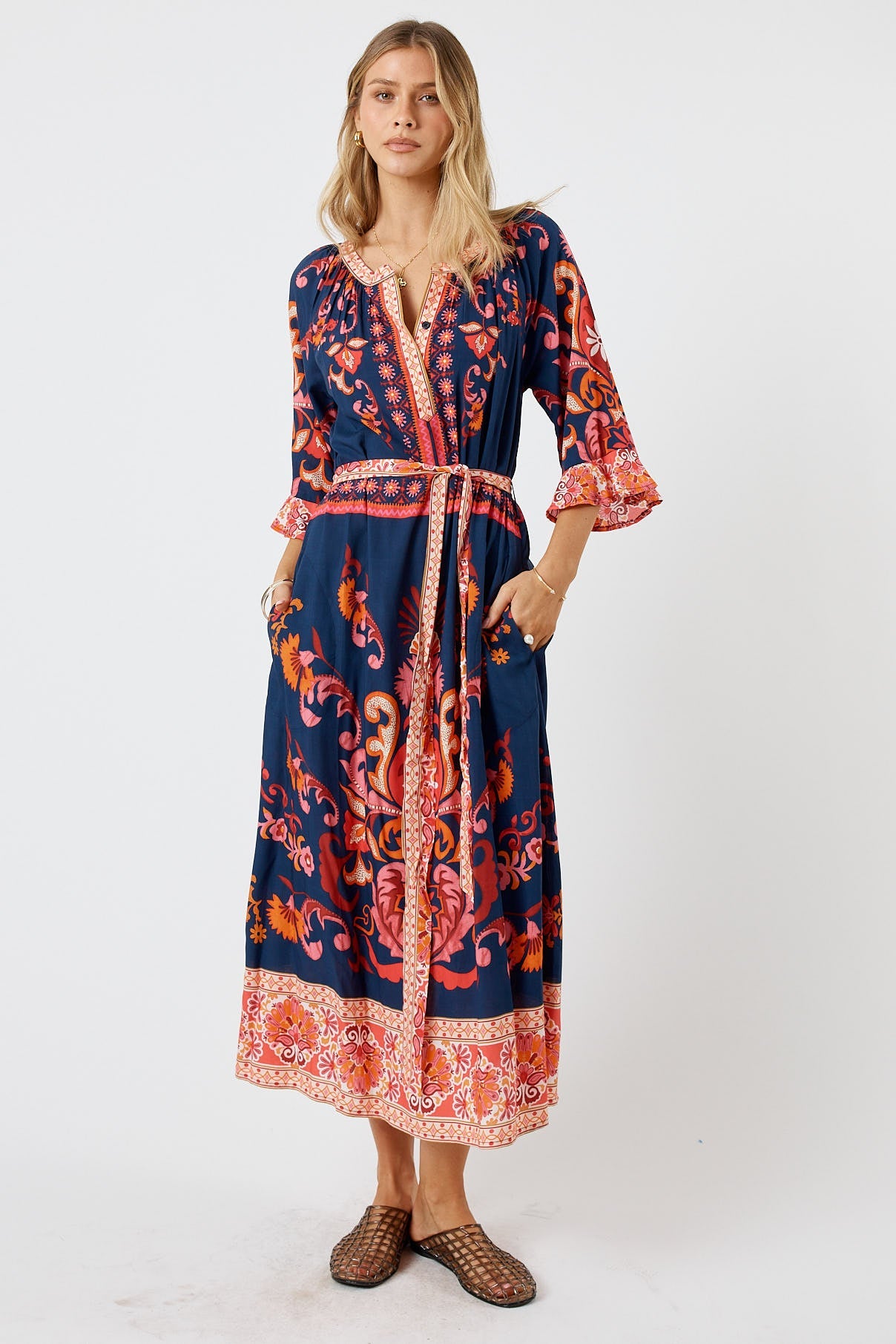 LulaLife Enid Midi (Navy)
