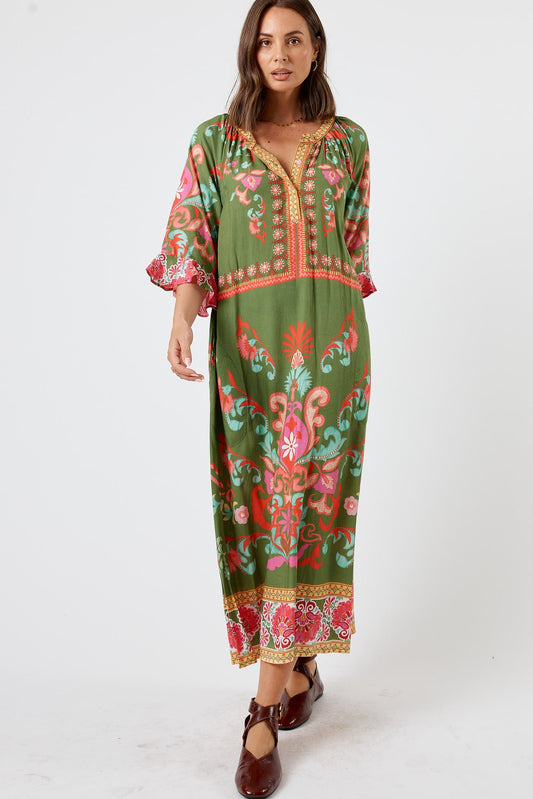 LulaLife Enid Midi (Olive)