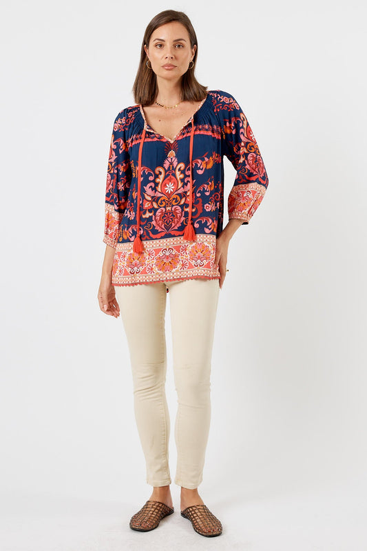 LulaLife Enid Top (Navy)