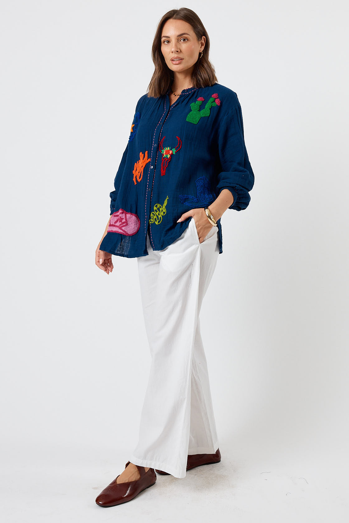LulaLife Howdy Shirt (Navy)