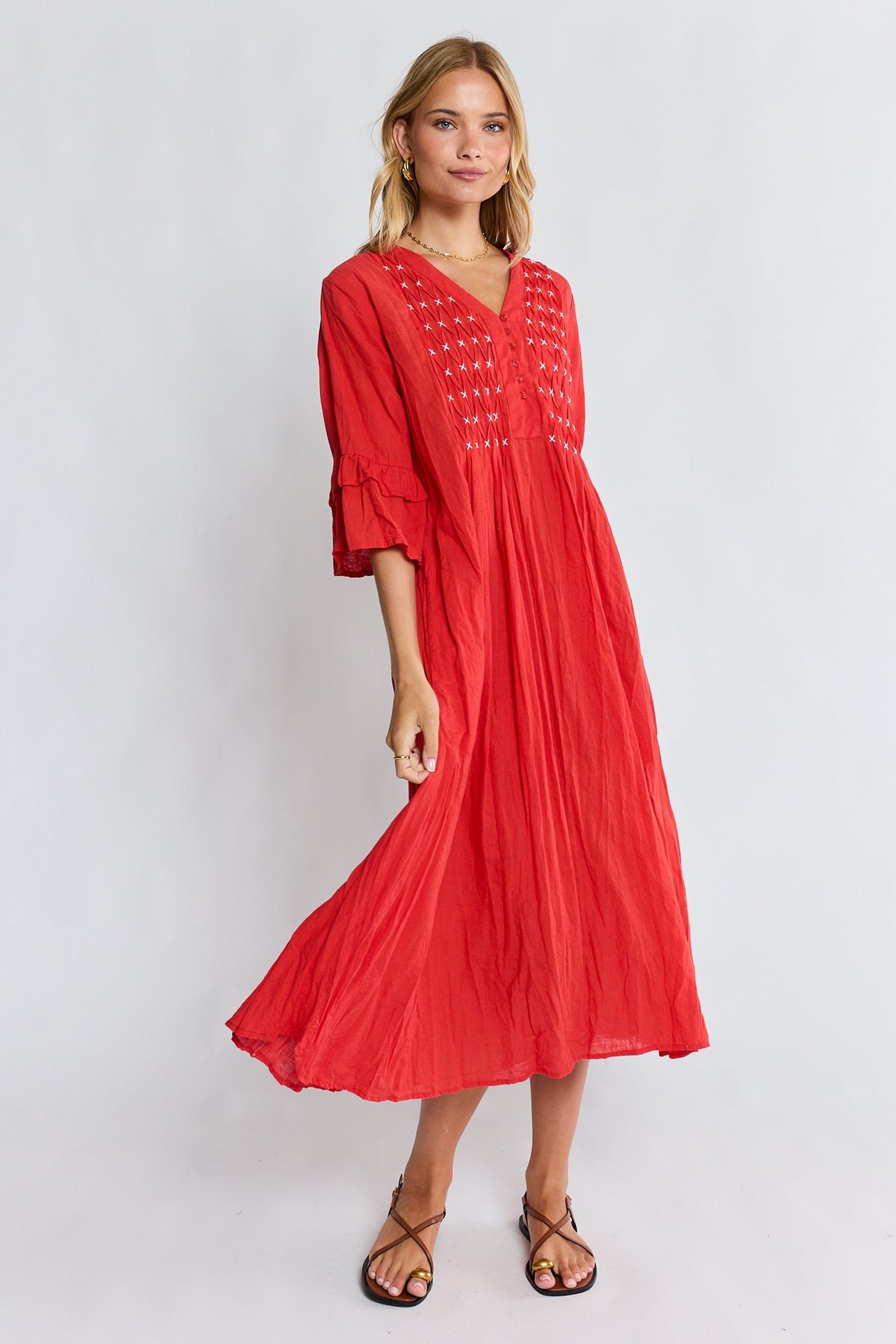 LulaLife Marilyn Midi (Red)
