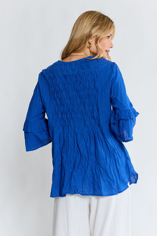 LulaLife Marilyn Shirt (Azure)