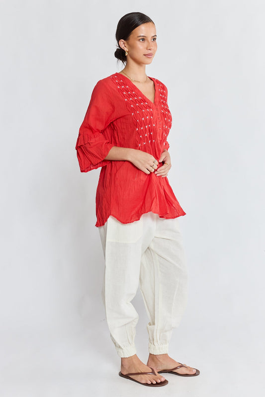 LulaLife Marilyn Shirt (Red)