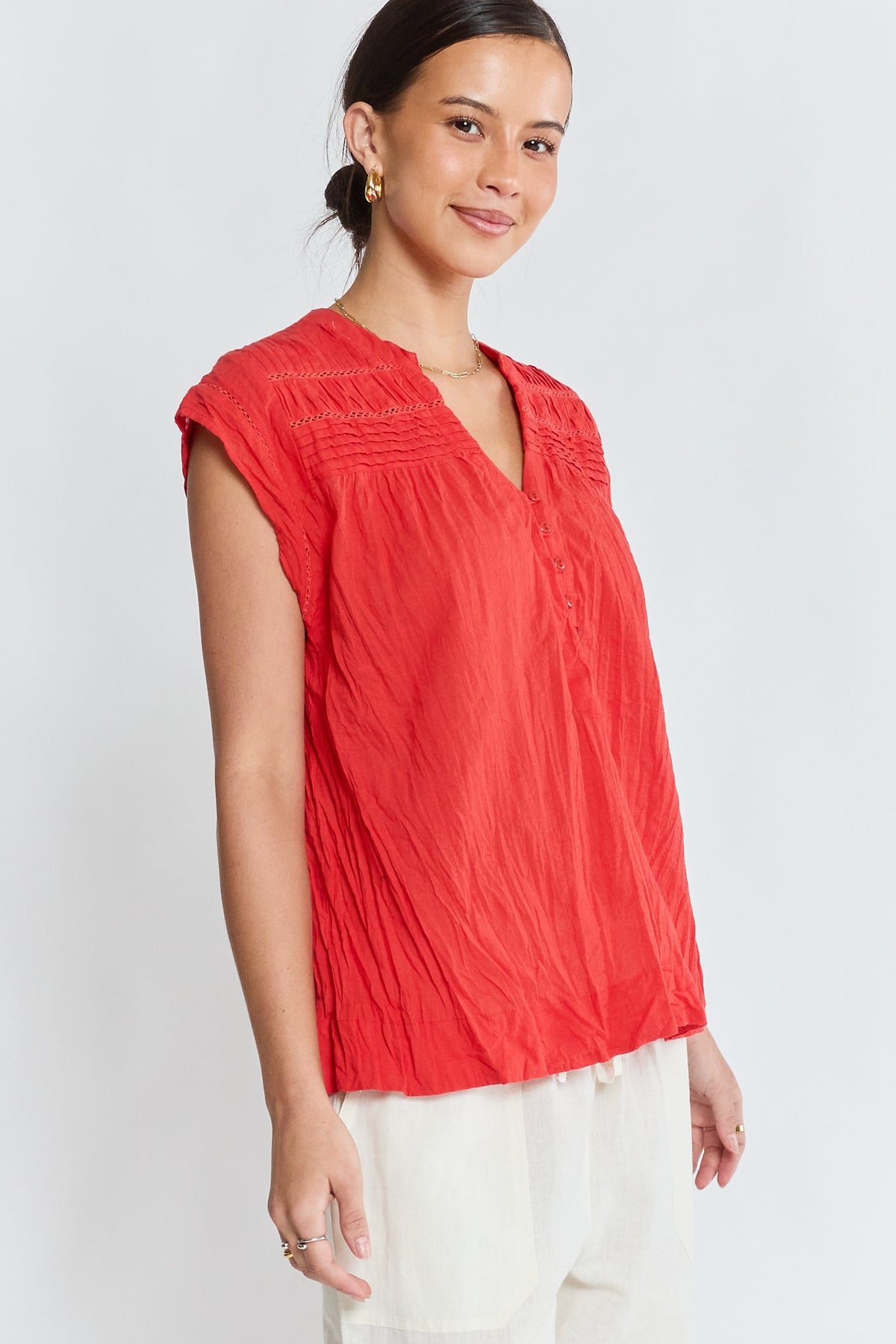 LulaLife Marilyn Top (Red)