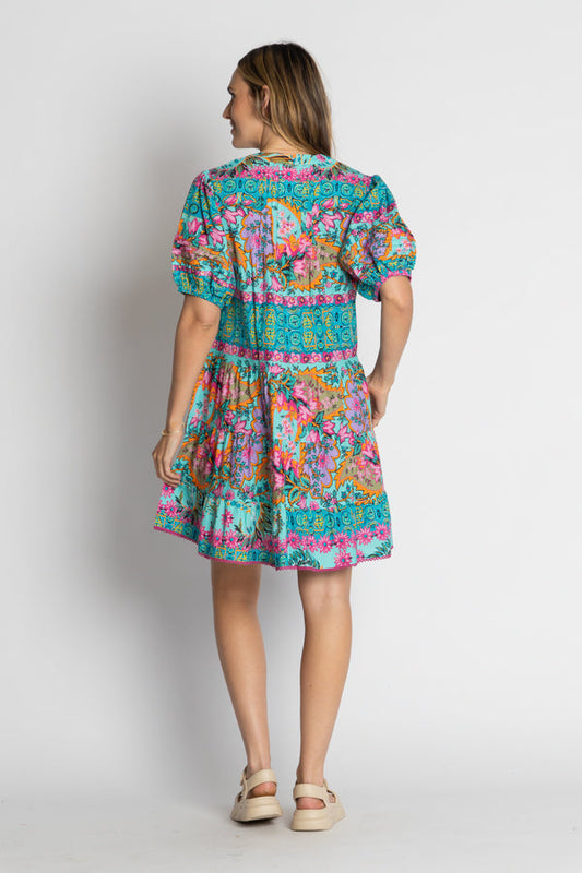 LulaLife Ratana Dress Lagoon (Tan)
