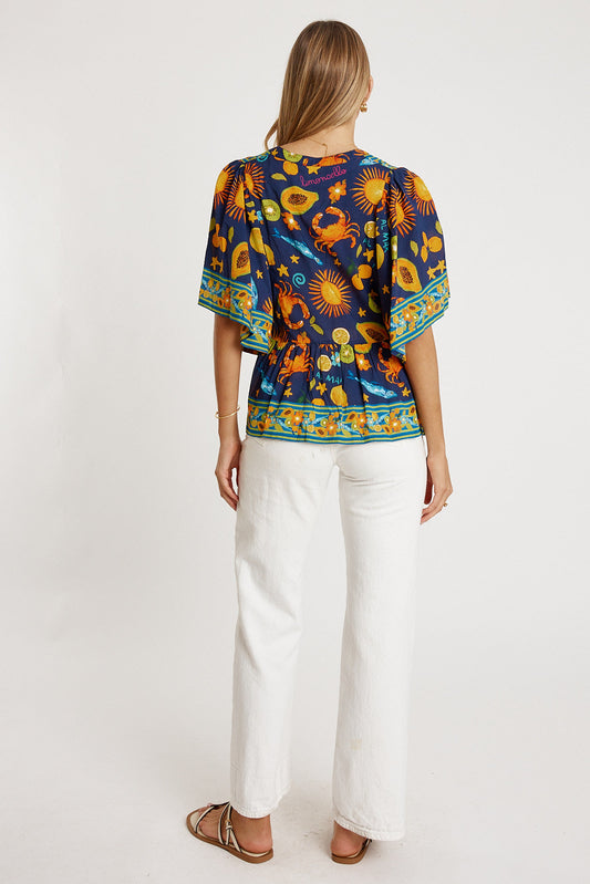 LulaLife Aliyah Top (Navy)