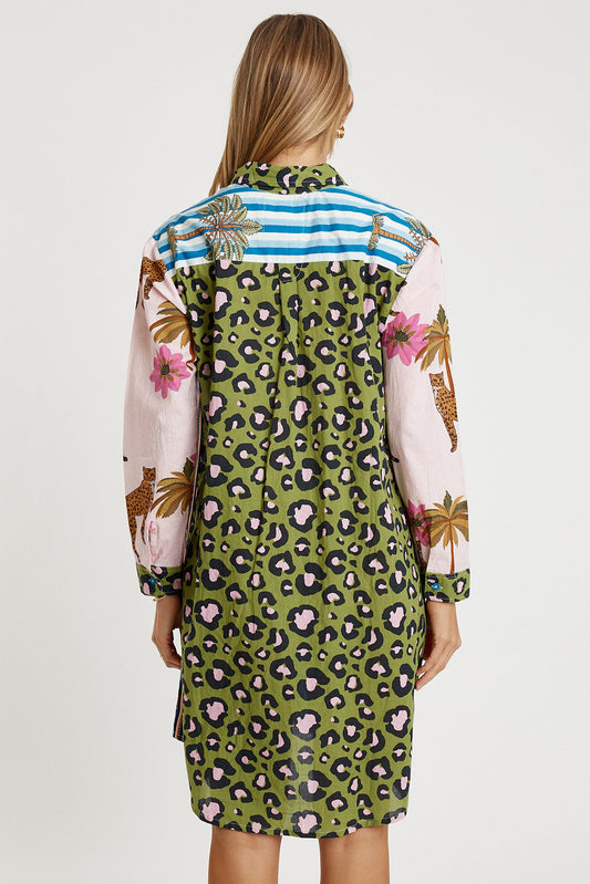 LulaLife Congo Shirt Dress (Orchid)