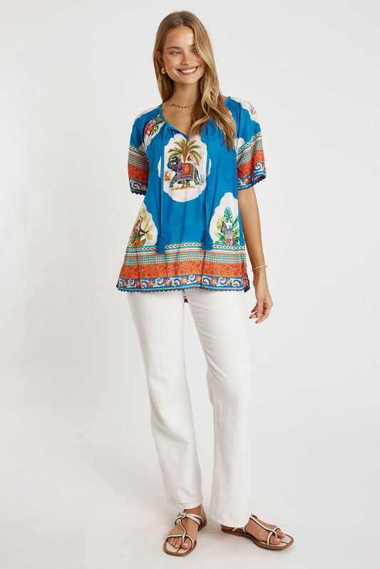 LulaLife Cyra Top (Sky)