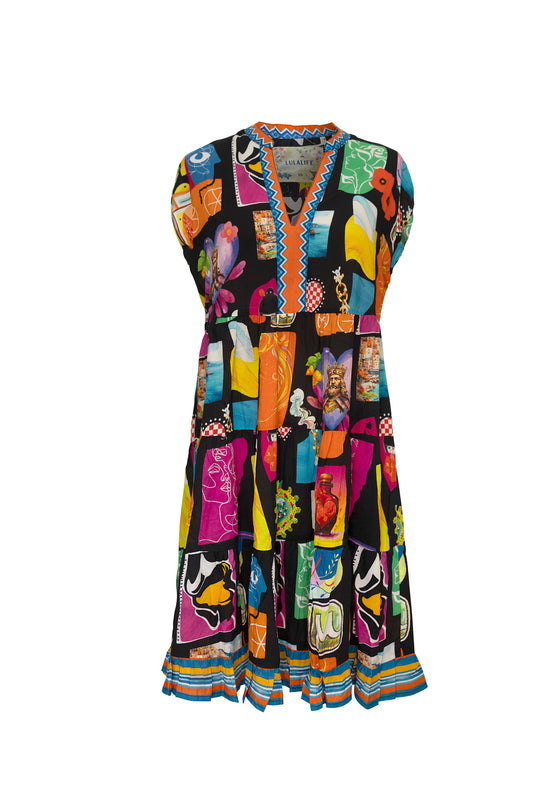 LulaLife Odette Tier Dress (Black)