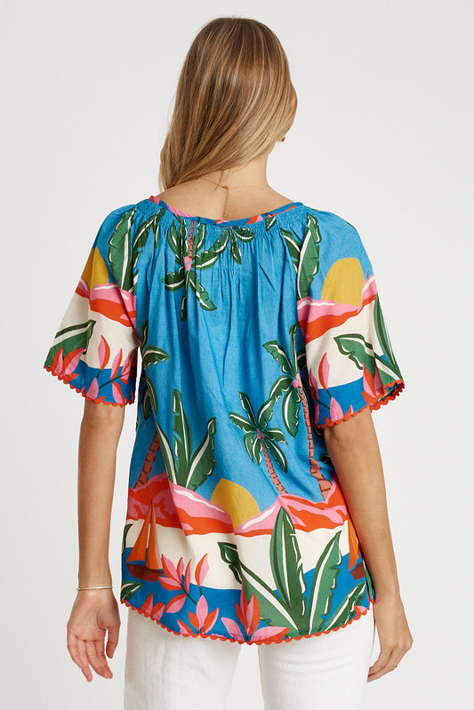 LulaLife Pacifica Top (Print)