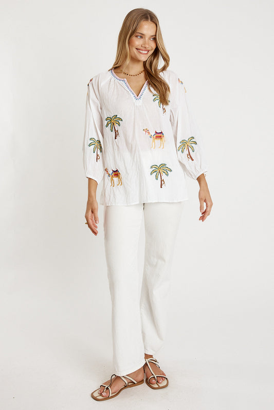 LulaLife Sahara Top (White)