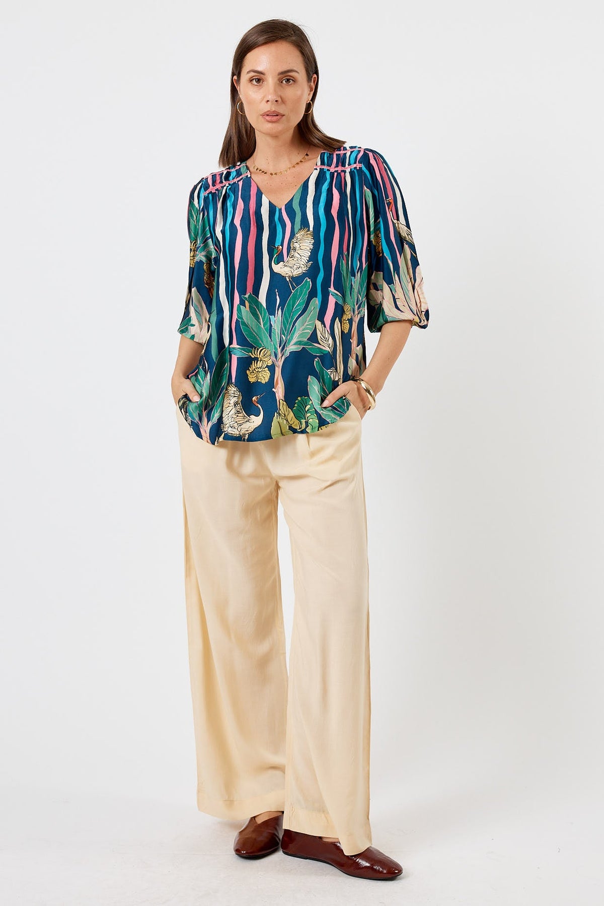 LulaSoul Cambridge Top (Berry)