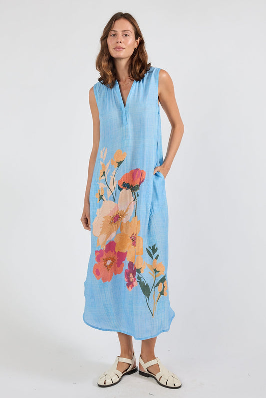 PRE SALE | LulaSoul Hana Sleeveless Maxi (Indigo)