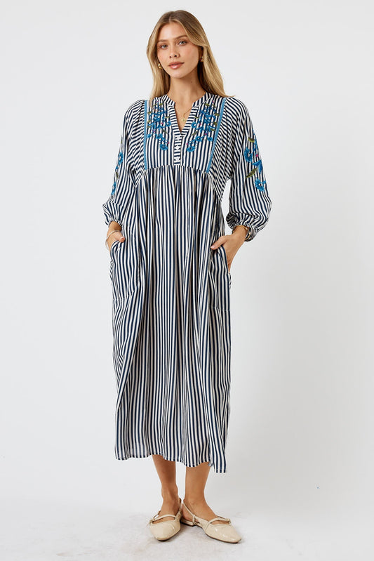 LulaSoul Ontario Midi Stripe (Navy)
