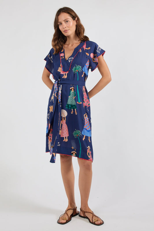 PRE SALE | LulaSoul Summer Vibes Dress (Navy)