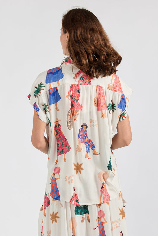 PRE SALE | LulaSoul Summer Vibes Top (White)