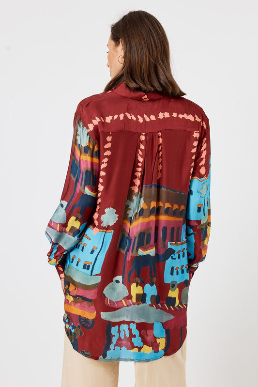 LulaSoul Surrey Shirt (Merlot)