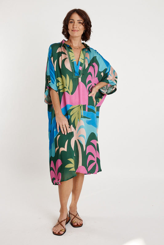 Lulasoul Banderas Kaftan Forest (Tan)