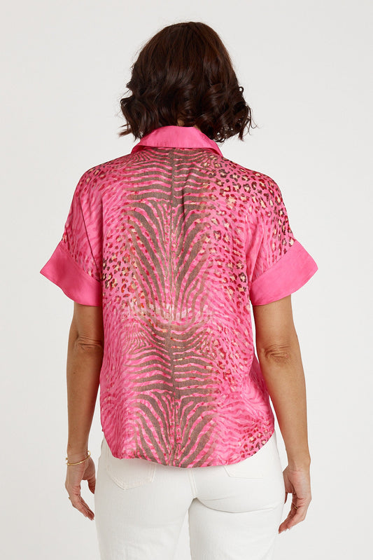 Lulasoul Maasai Shirt (Fuschia)