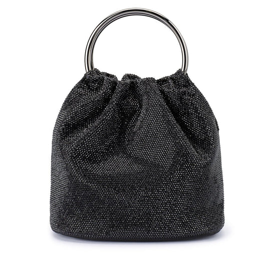 Olga Berg MABEL Crystal Top Handle (Black)