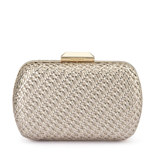 Olga Berg MALI Textured Clutch (Red)