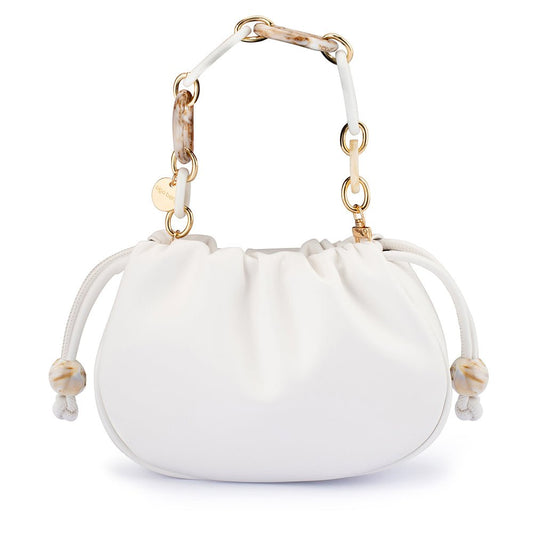 Olga Berg MAVIS Acrylic Handle Pouch (White)