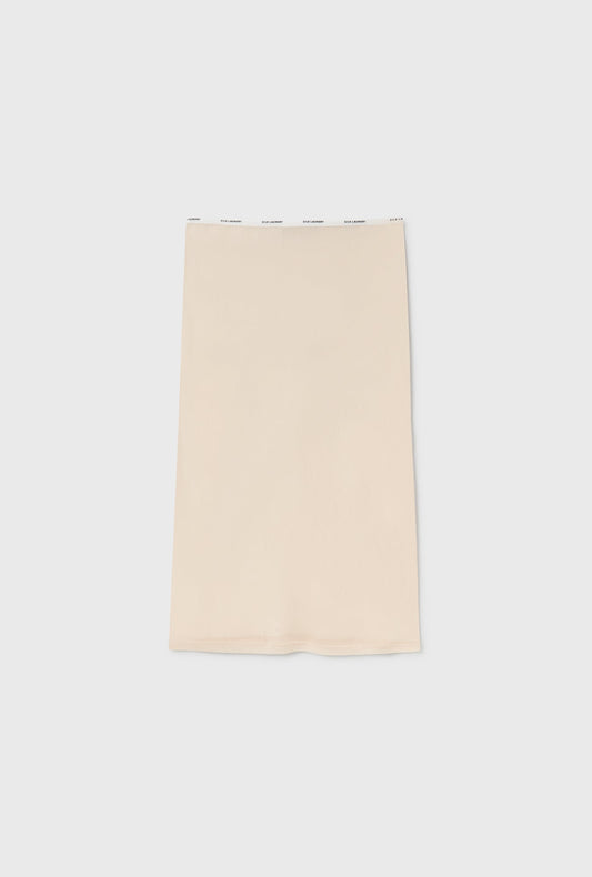 Silk Laundry Mesh Skirt (Hazelnut)