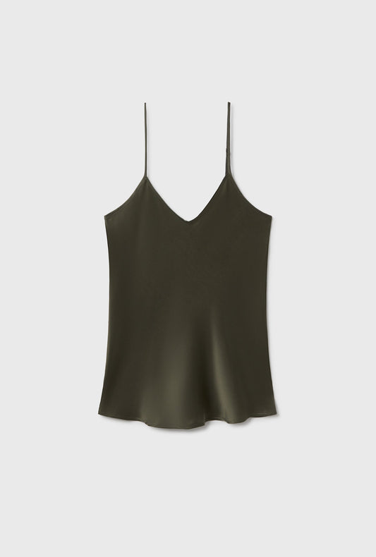 Silk Laundry BIAS CUT CAMI (Pine)
