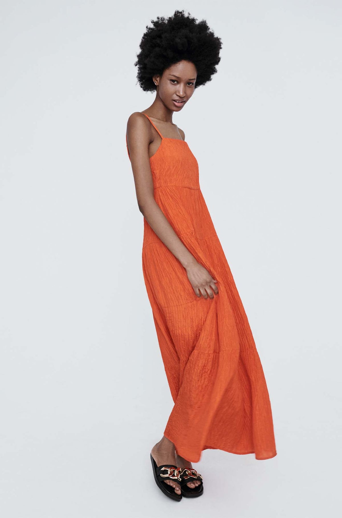 Silk Laundry Crinkle Bounce Dress (Banksia)