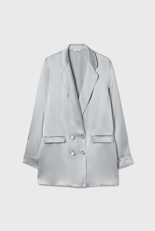 Silk Laundry Relaxed Blazer (Alabaster)