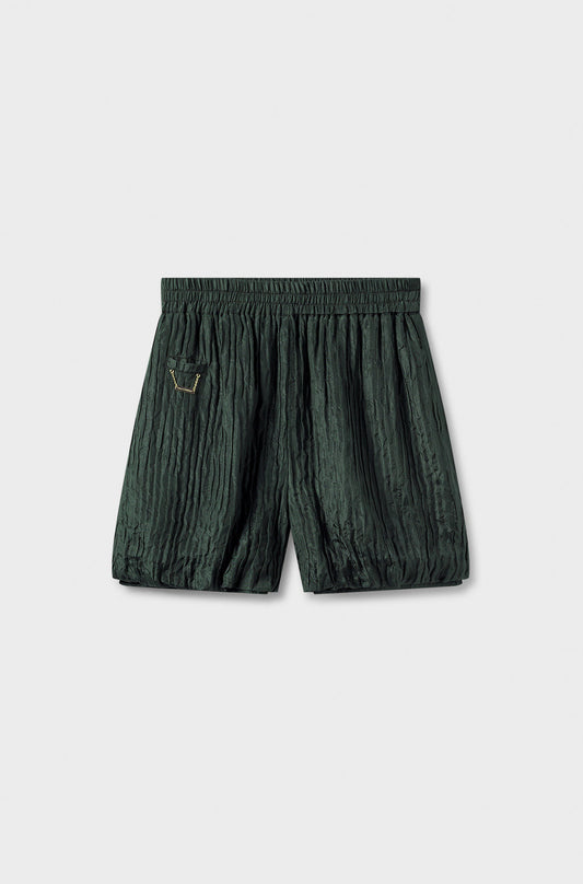 Silk Laundry Crinkle Shorts (Cedar)