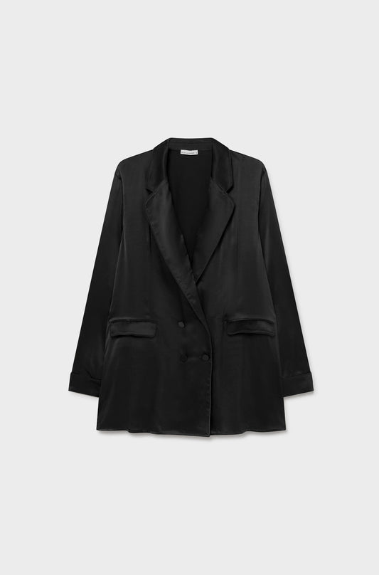 Silk Laundry RELAXED BLAZER (Black)