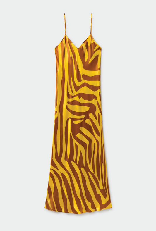 Silk Laundry 90S Slip Dress (Tiger Matisse)