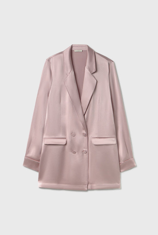 Silk Laundry Hammered Relaxed Blazer (Lasso)