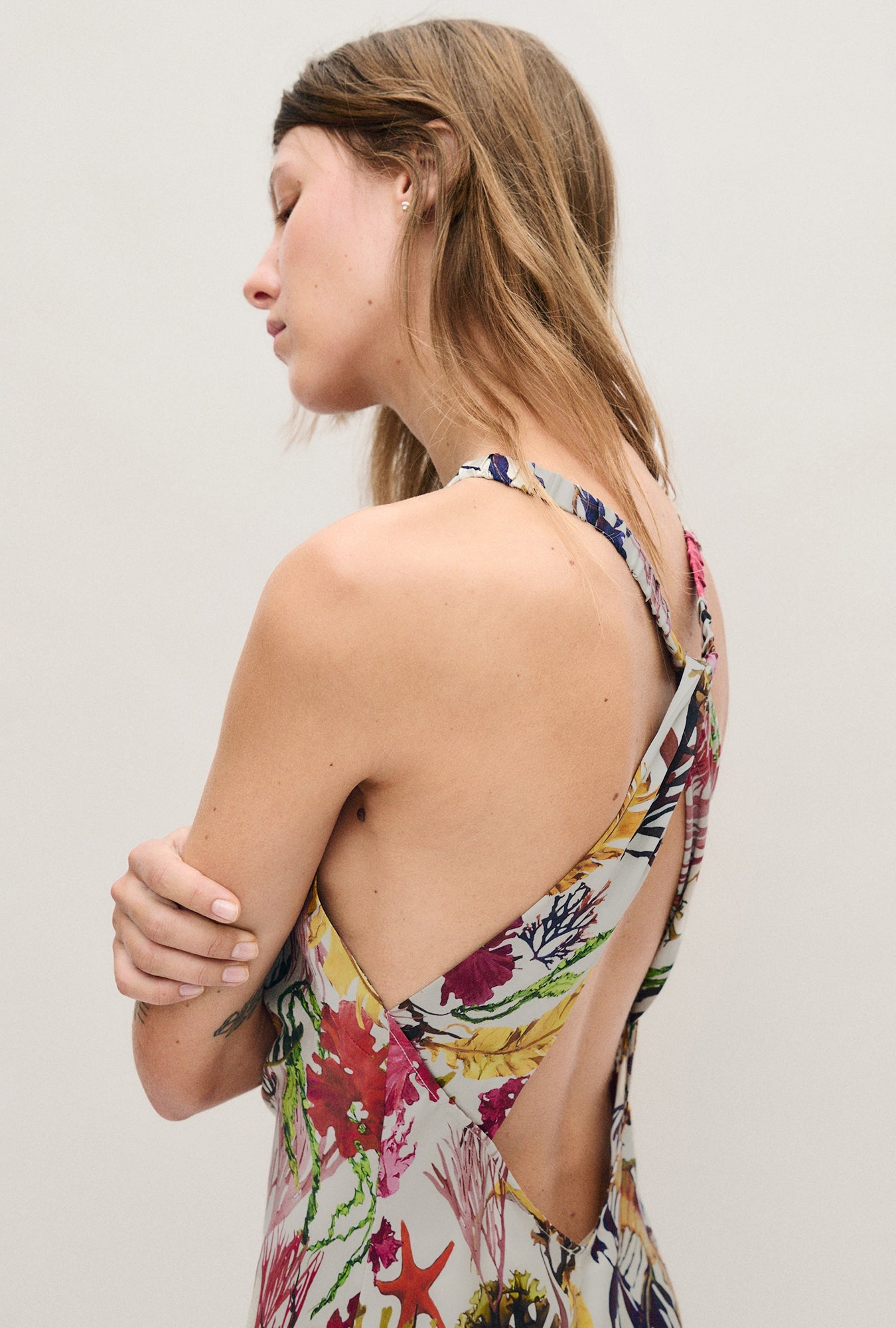 Silk Laundry High Low Dress (Planktonic)
