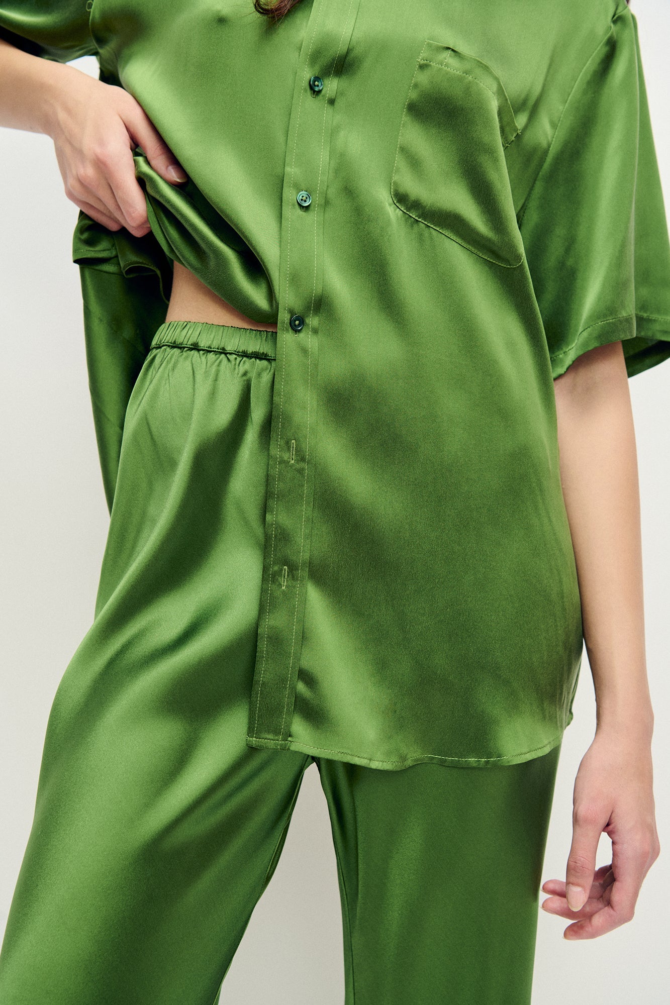 Silk Laundry Bias Cut Pants (Fields)