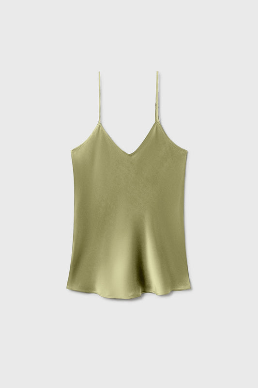 Silk Laundry Bias Cut Cami (Sage)
