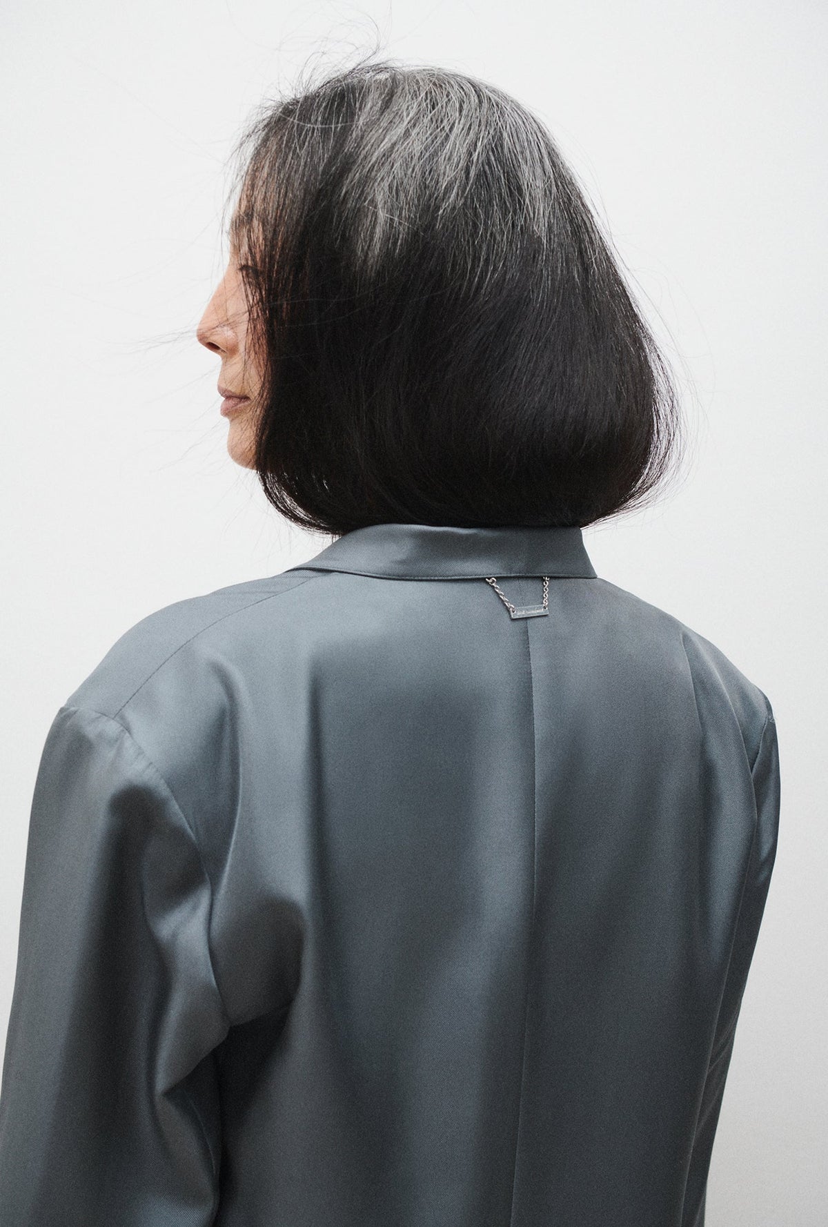 Silk Laundry Twill Miami Blazer (Slate)