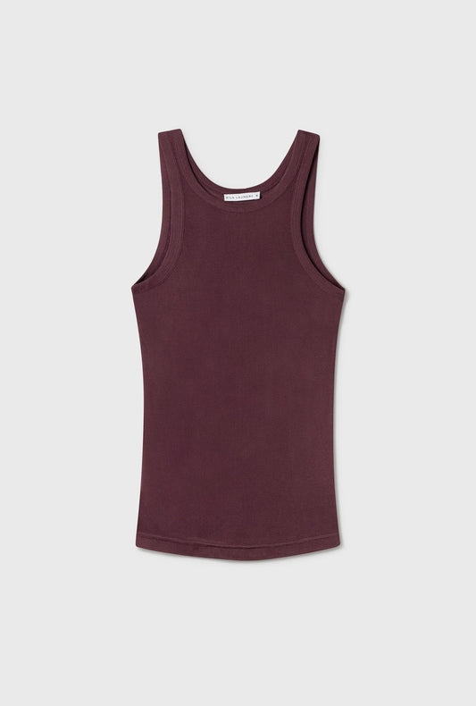 Silk Laundry Jersey Tank (Cacao)