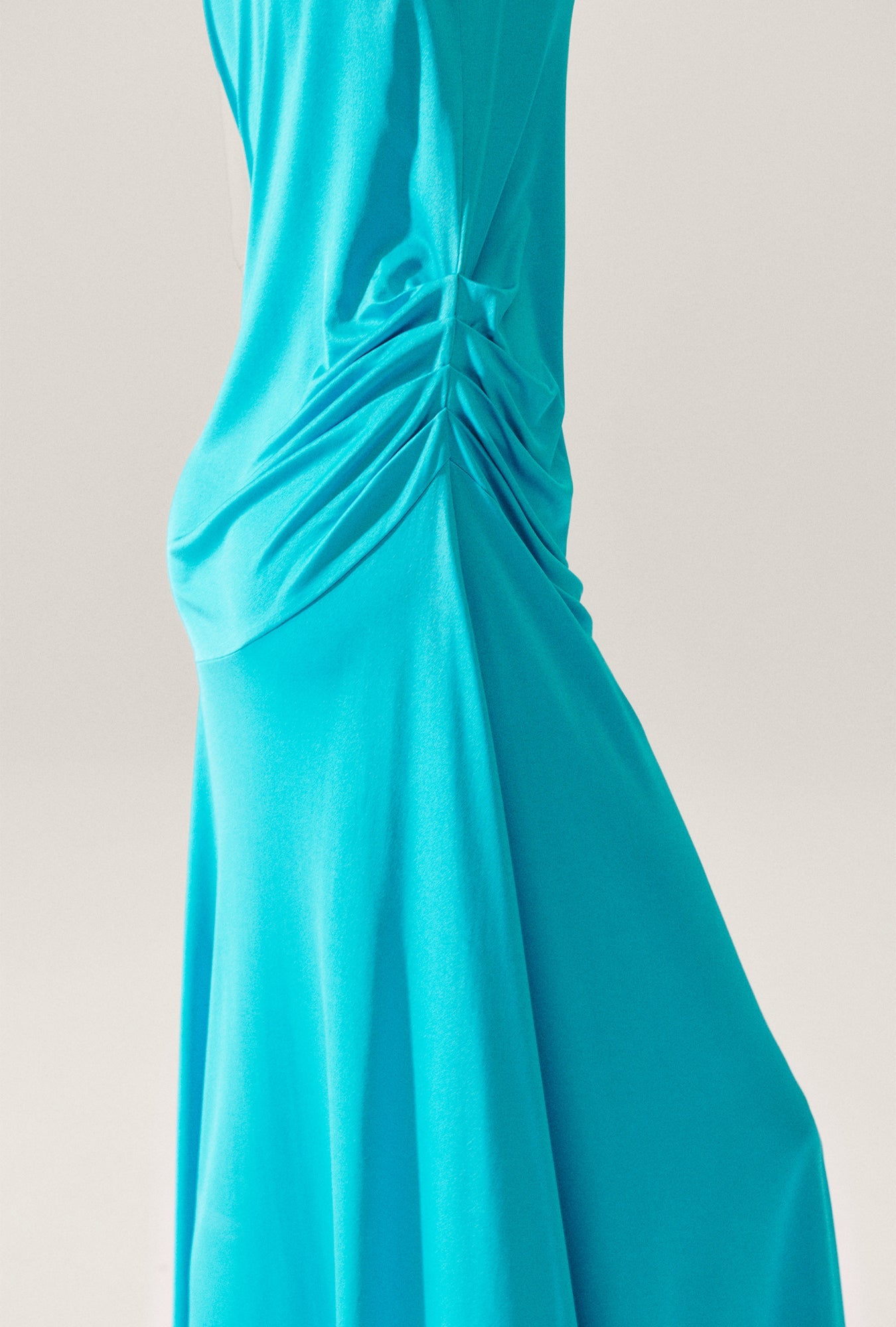 Silk Laundry Jersey Long Sleeve Dress (Oxygen)