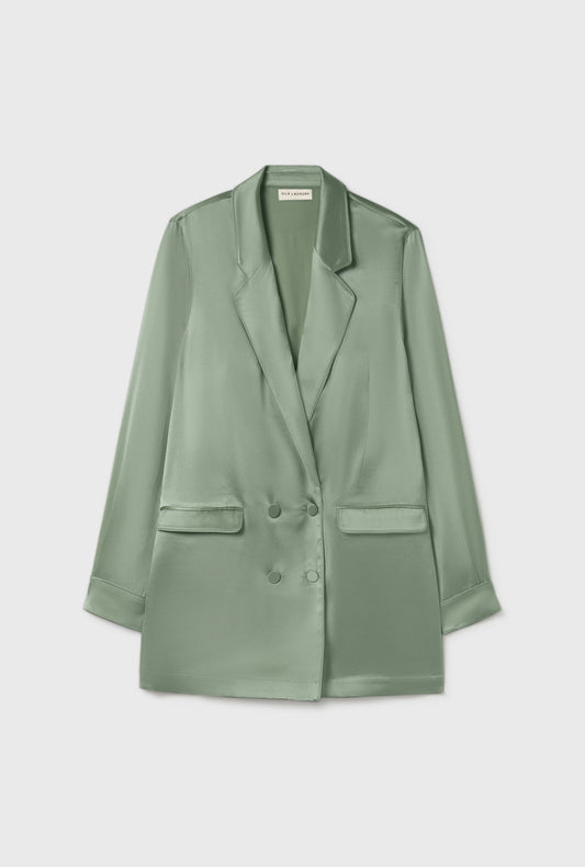 Silk Laundry Relaxed Blazer (Moonshine)