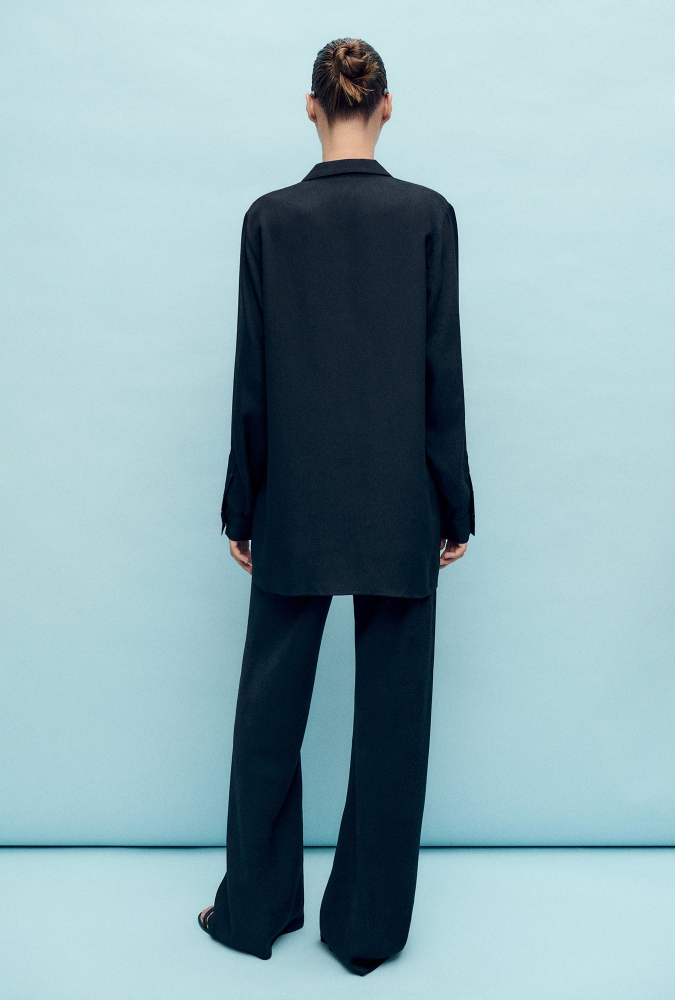 Silk Laundry Bias Cut Pants (Coral Jacquard)