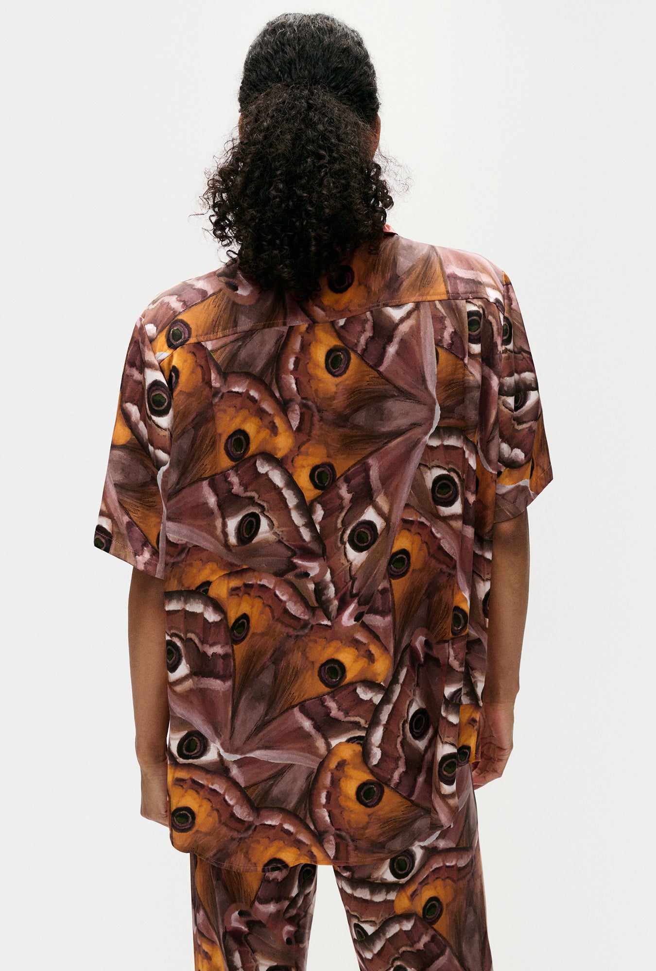 Silk Laundry Short Sleeve Boyfriend Shirt (Wingspan)