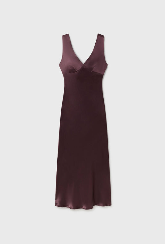 Silk Laundry Stella Dress (Cacao)
